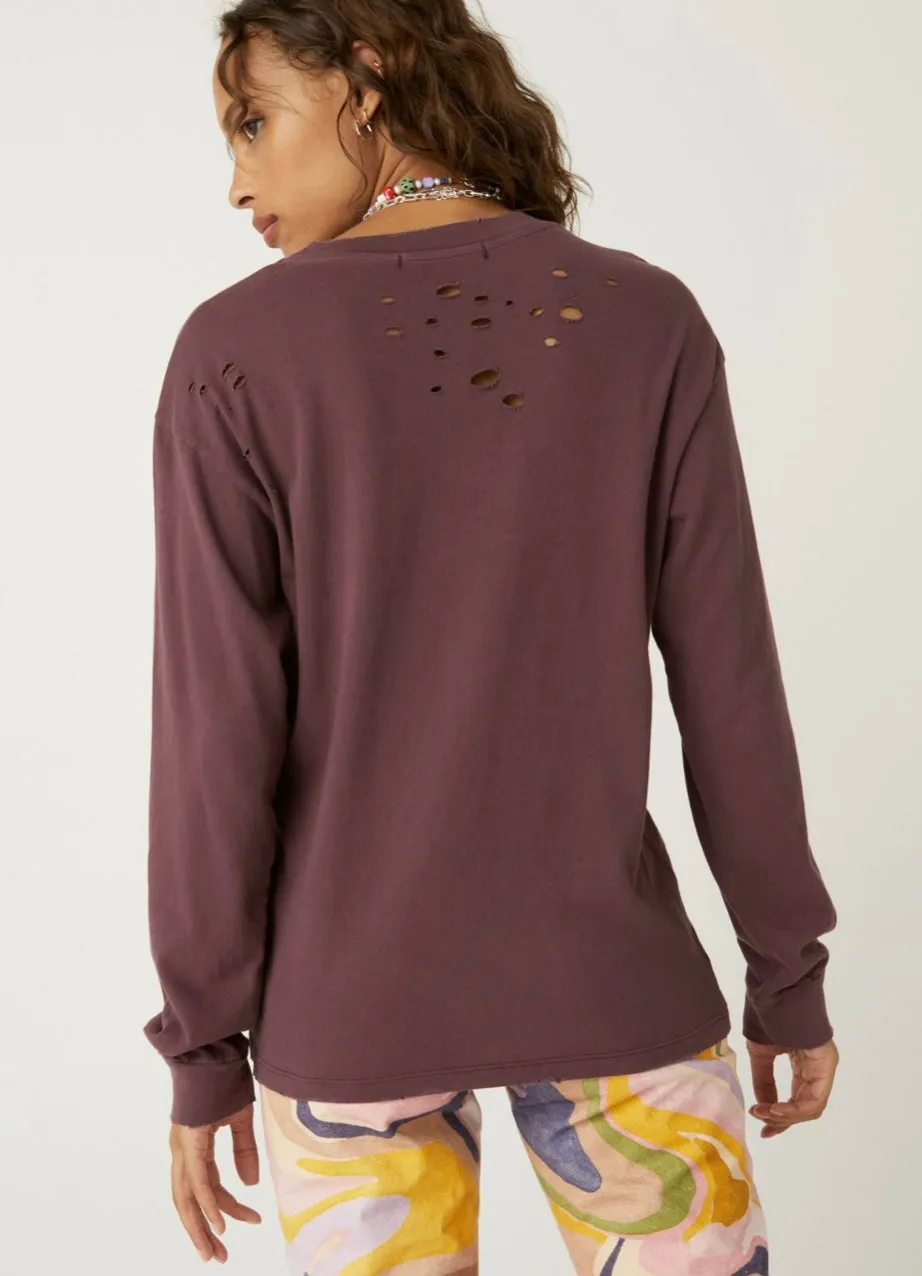 DAYDREAMER Johnny Cash Whiskey Oversized Long Sleeve