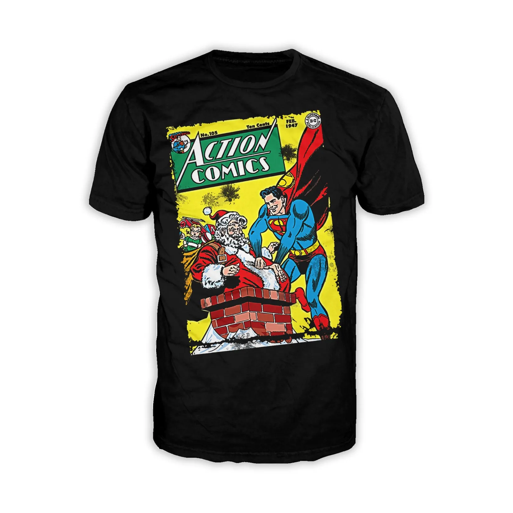 DC Comics Superman Cover 105 Xmas Men's T-Shirt