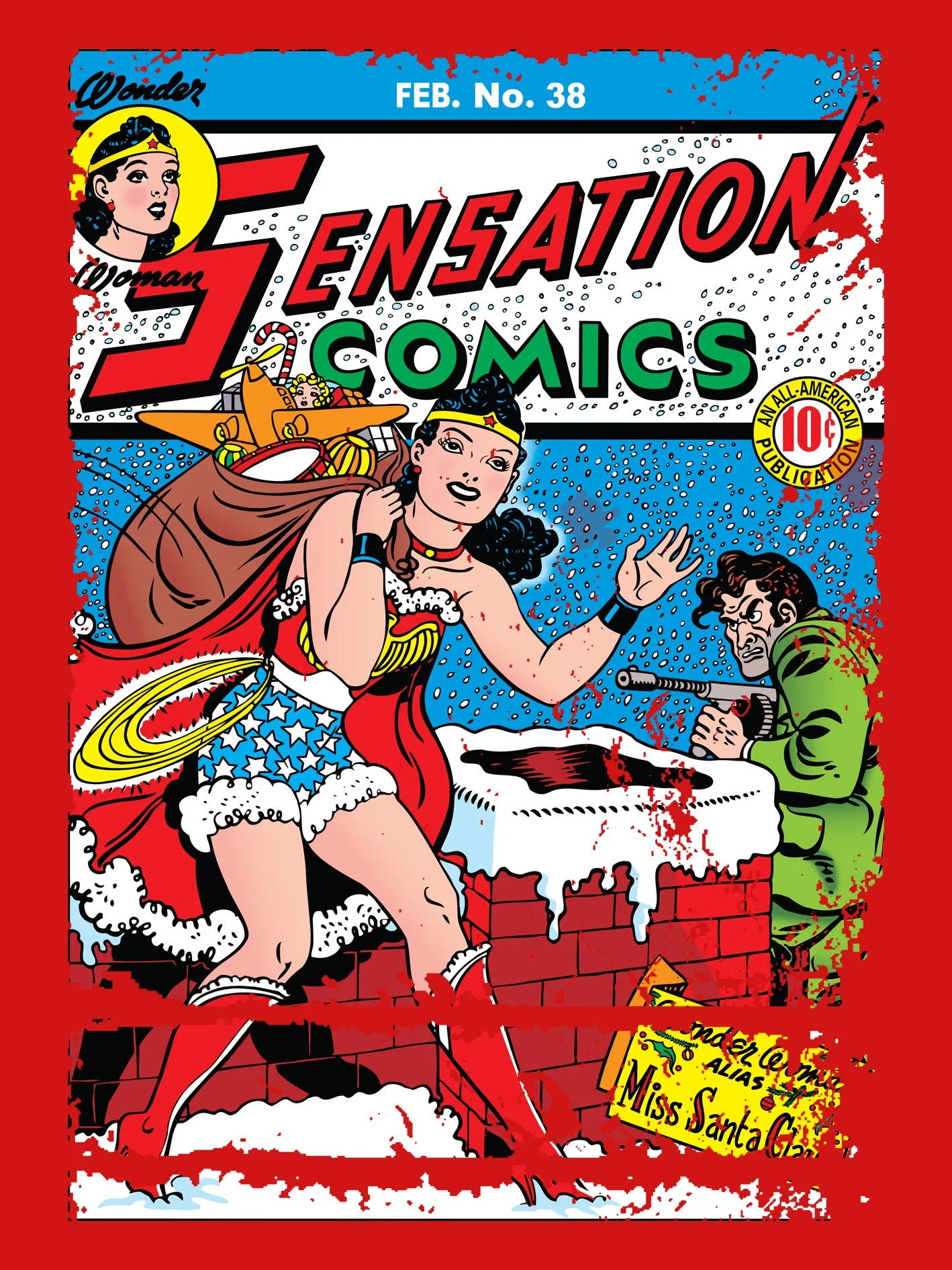 DC Comics Wonder Woman Cover 38 Xmas (Red)