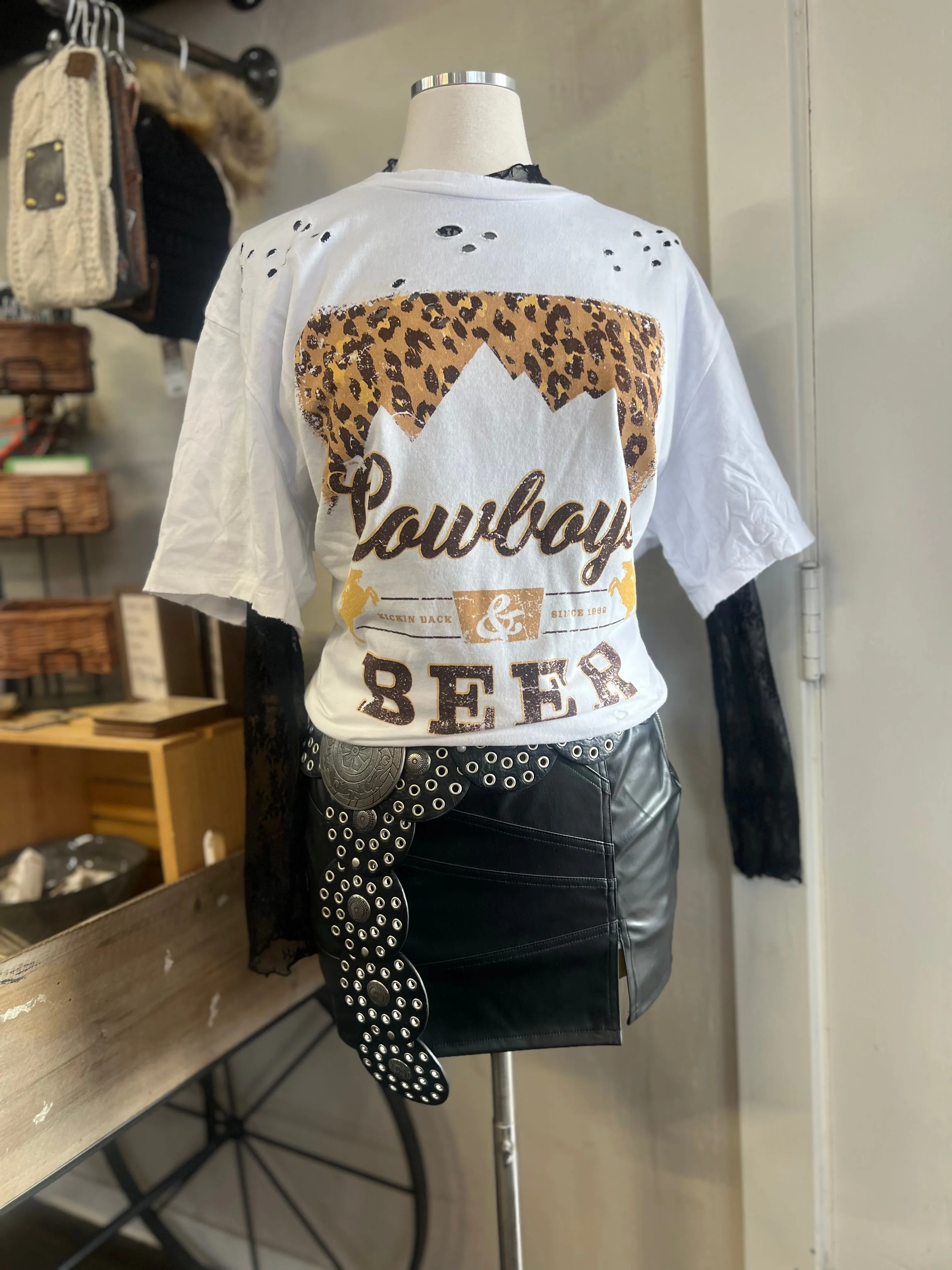 Distressed Cowboy Tee