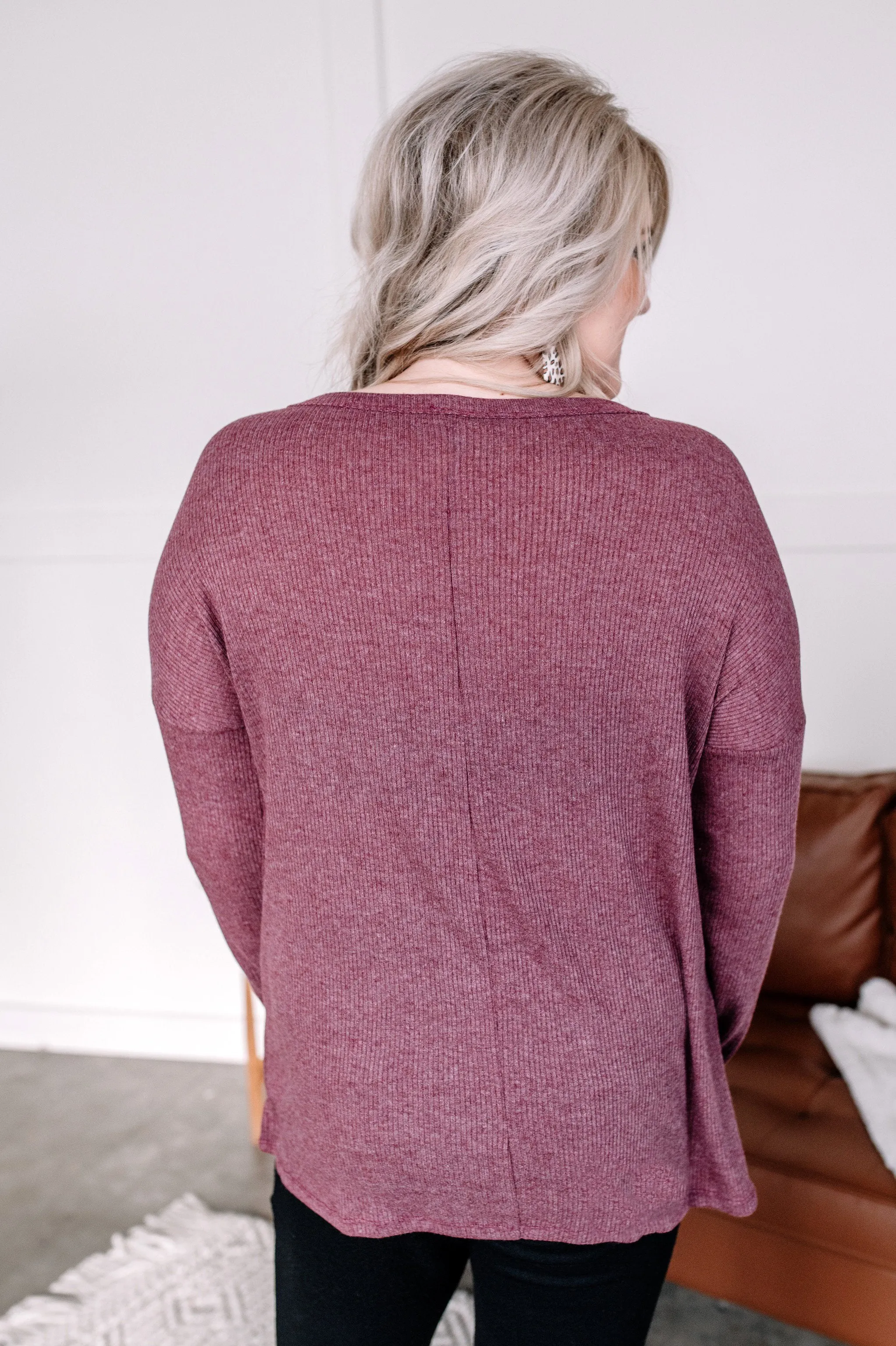 Don't Be A Button Top in Purple