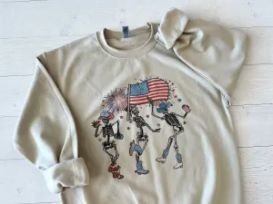 Fourth of July Dancing Skeletons Sweatshirt