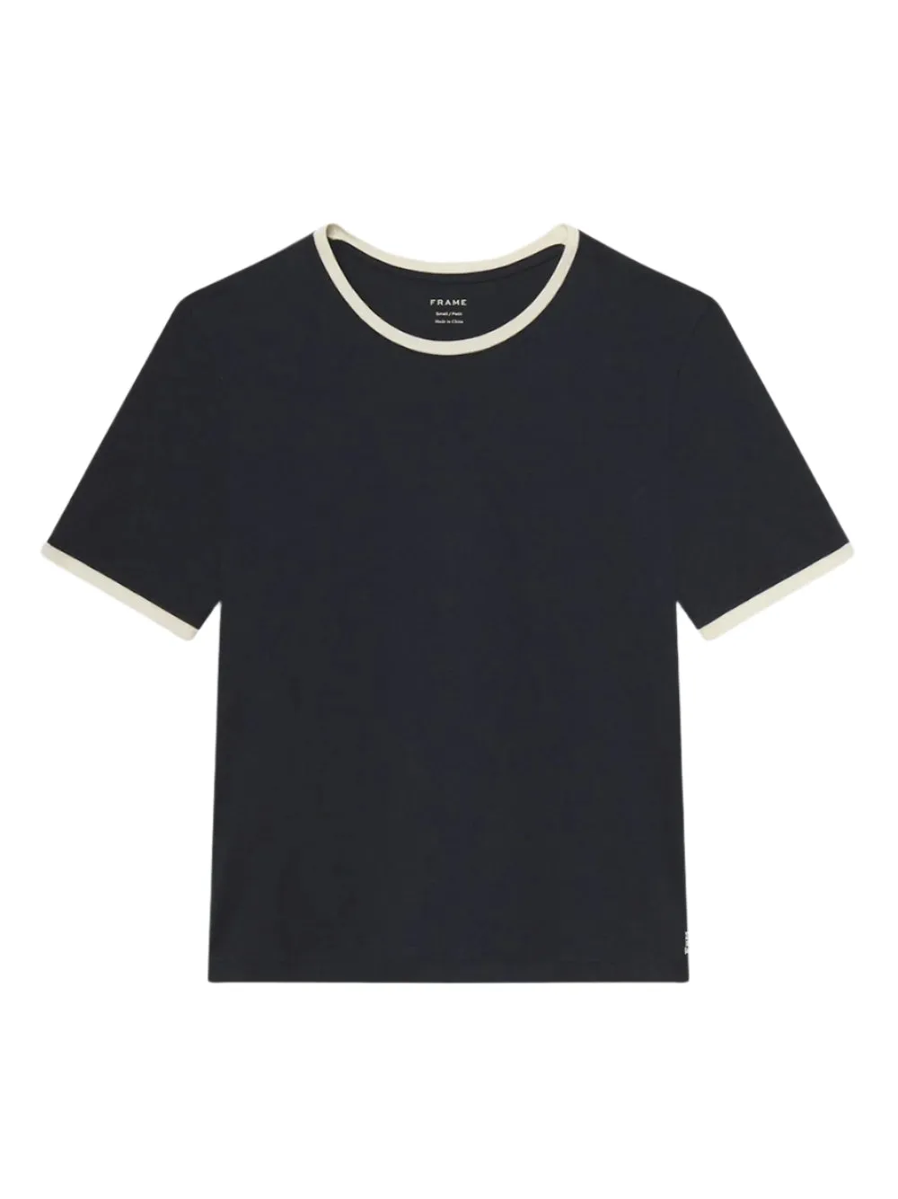 Frame The Ringer Baby Tee in Navy Multi