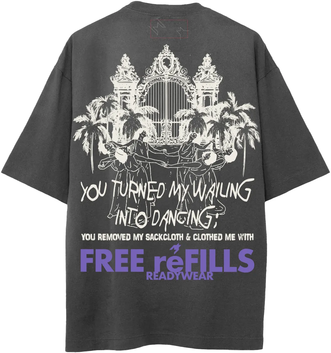 FREE REFILLS HEAVENS GATE TEE (VINTAGE BLACK)