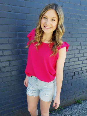 Fresh Start Top: Fuchsia