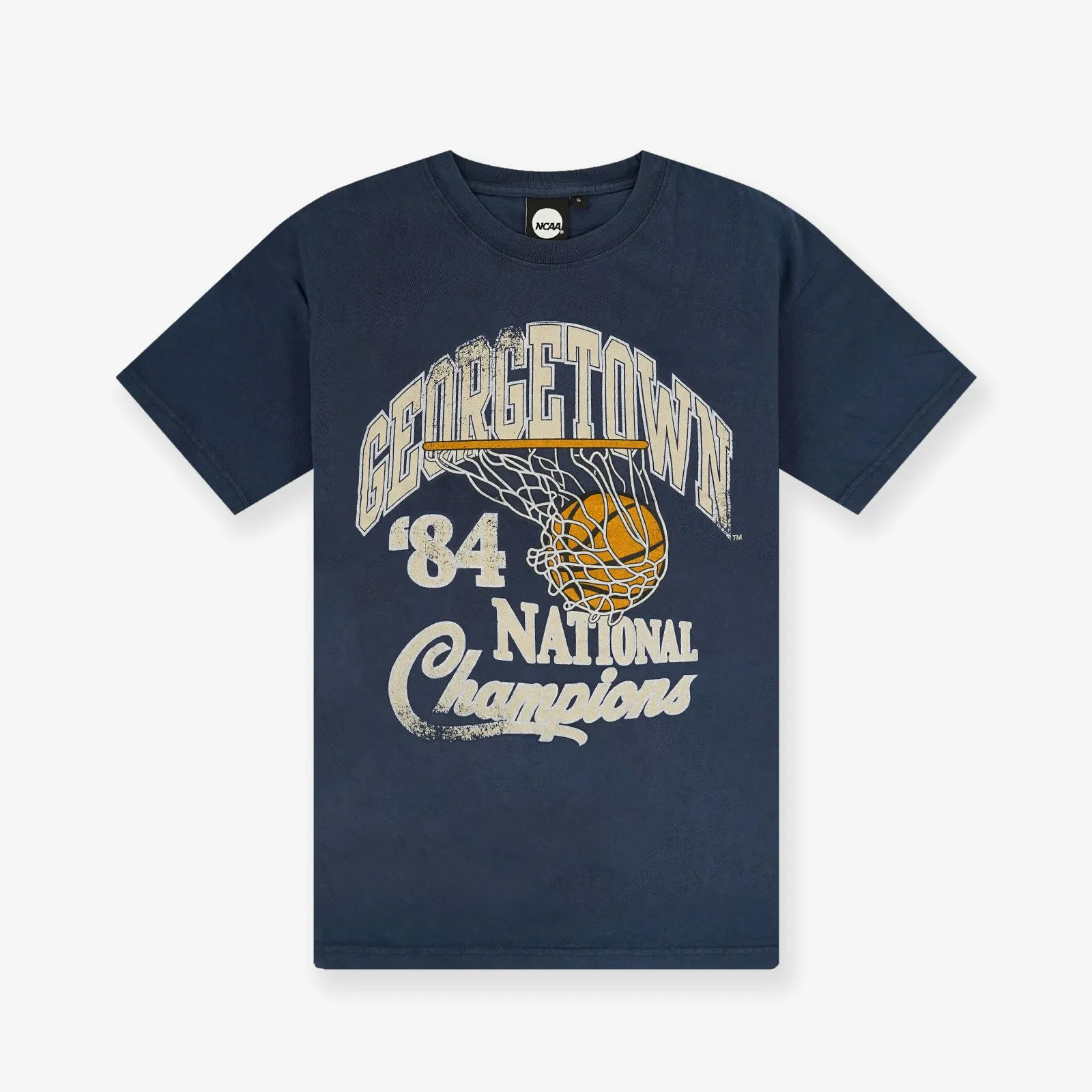 Georgetown Hoyas NCAA Script Champs Tee - Washed Navy