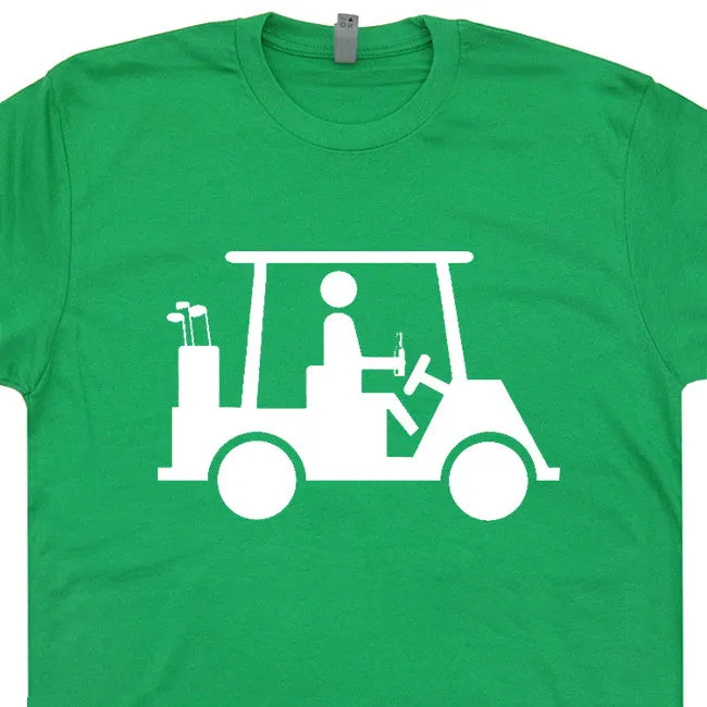 Golf Cart Beer T Shirt Caddyshack T Shirt Funny Golf T Shirt Saying