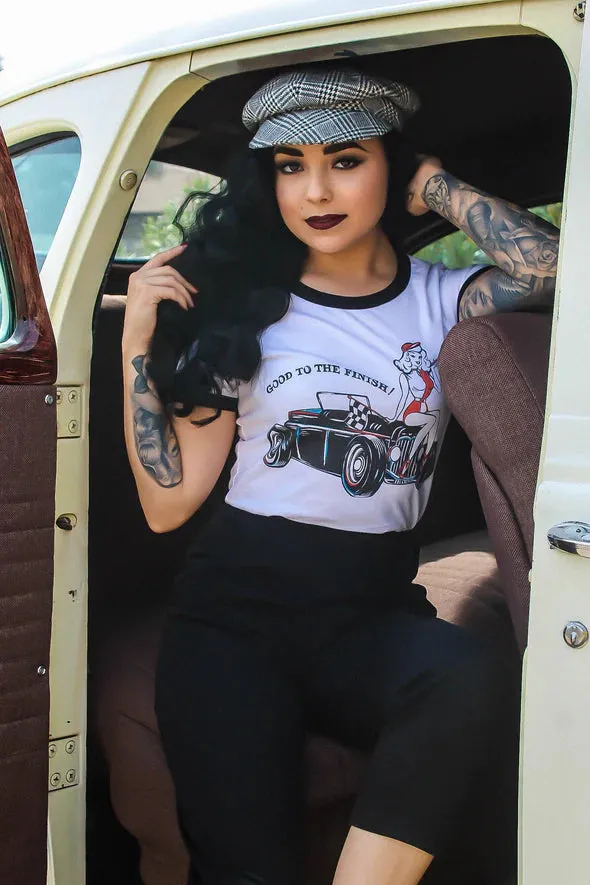 Good to the Finish Ringer Tee Ladies Tee