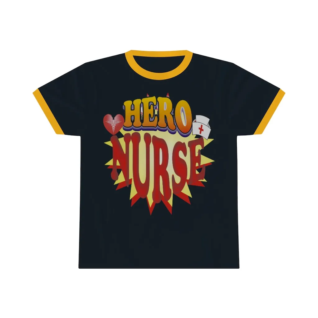 Hero Nurse Unisex Ringer Tee - T-shirt