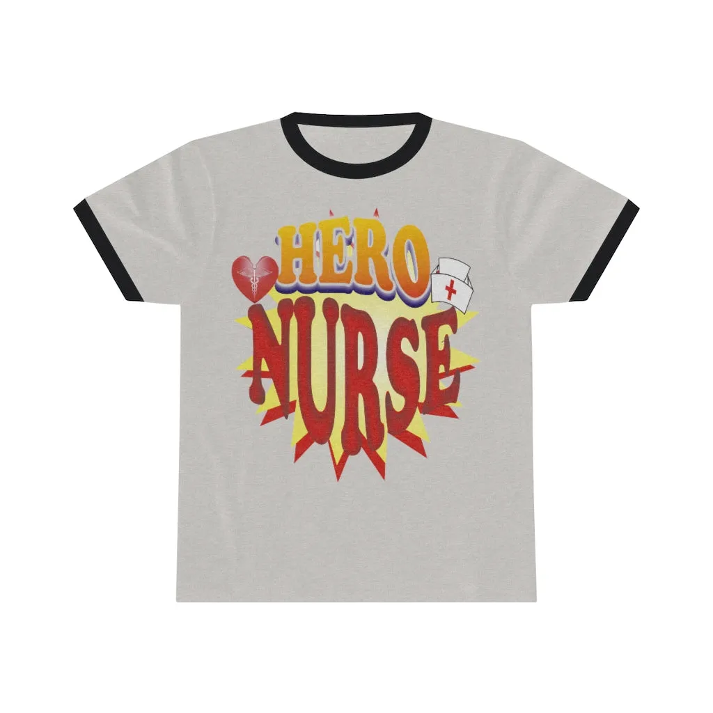 Hero Nurse Unisex Ringer Tee - T-shirt
