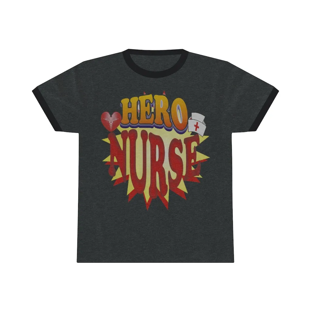 Hero Nurse Unisex Ringer Tee - T-shirt