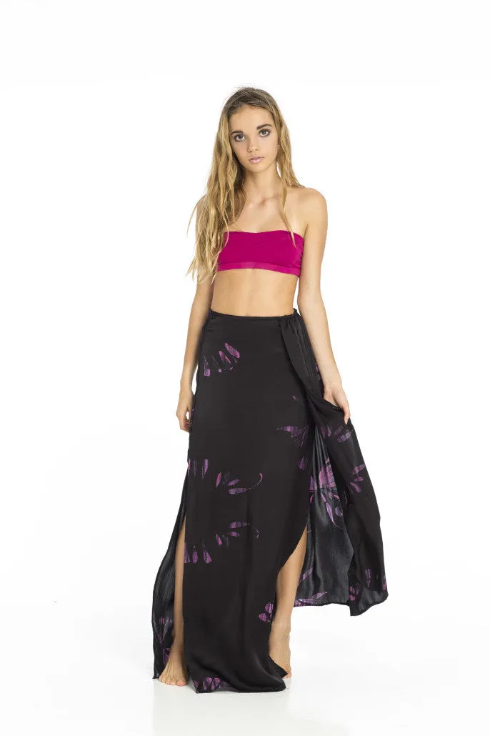 Indah High Waisted Maxi Skirt | Poppy Print