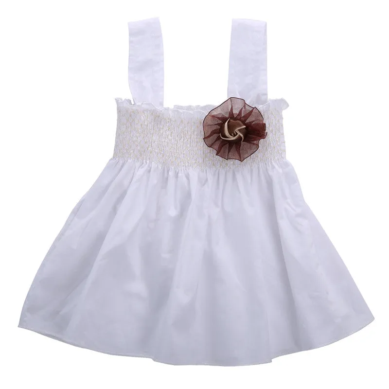 Infant Toddler Baby Girls White 3 Piece Summer Outfit