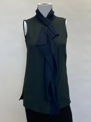 Isola Marras Sleeveless Pussy Bow Blouse