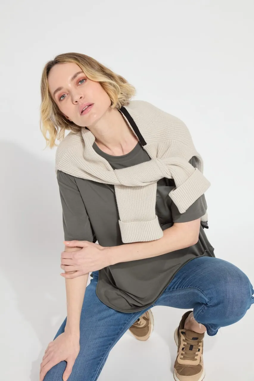 Jazmin Mix-Media Top