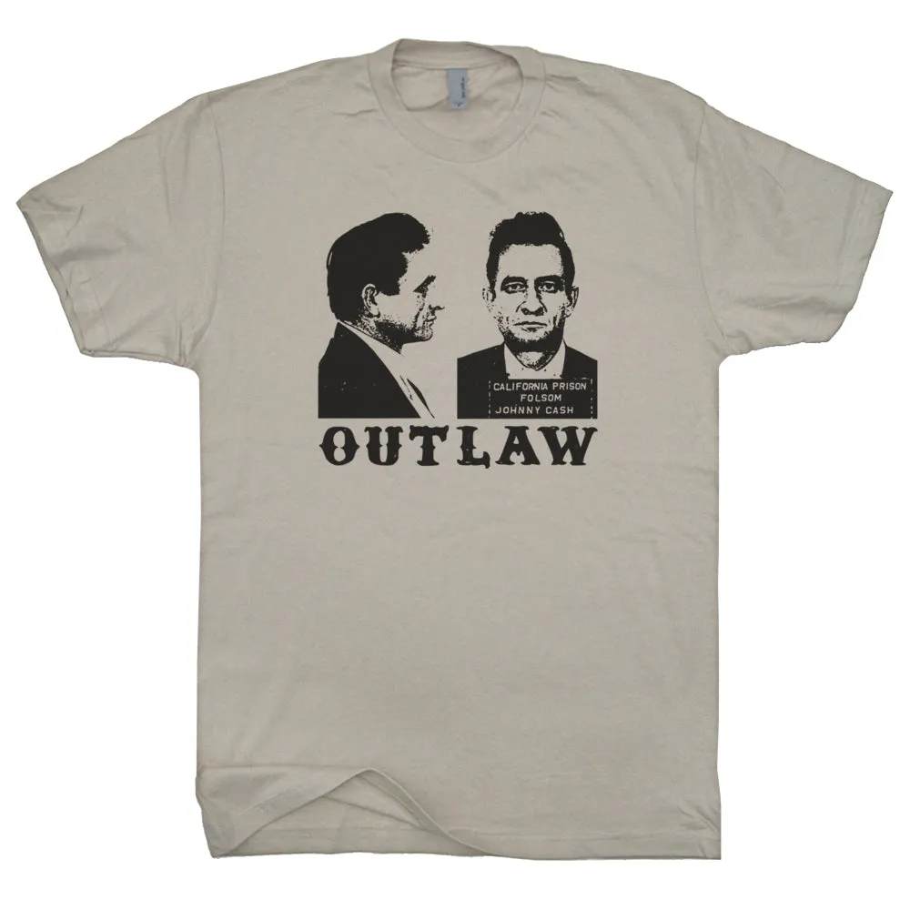 Johnny Cash Shirts Johnny Cash Mugshot T Shirt Outlaw Country Music TShirts Folsom Prison