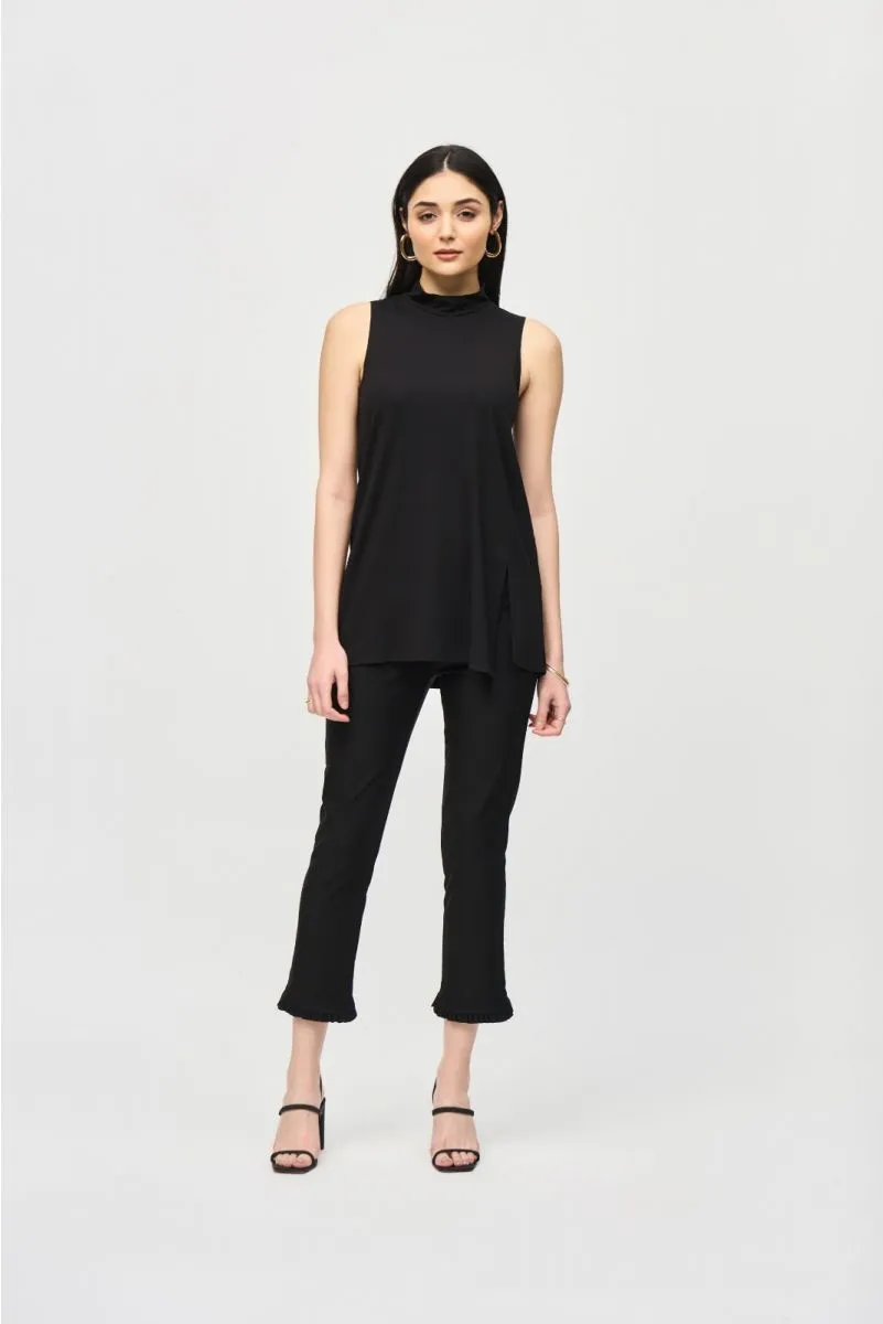 Joseph Ribkoff Mock Neck Sleeveless Side Slit Tunic Top 242182