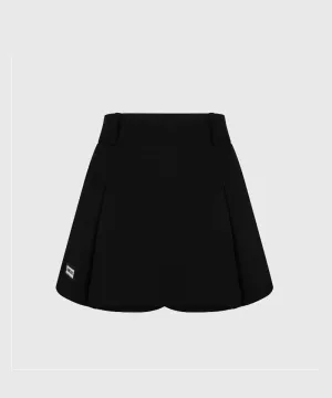 KANDINI Dual Pleat Skirt - Black