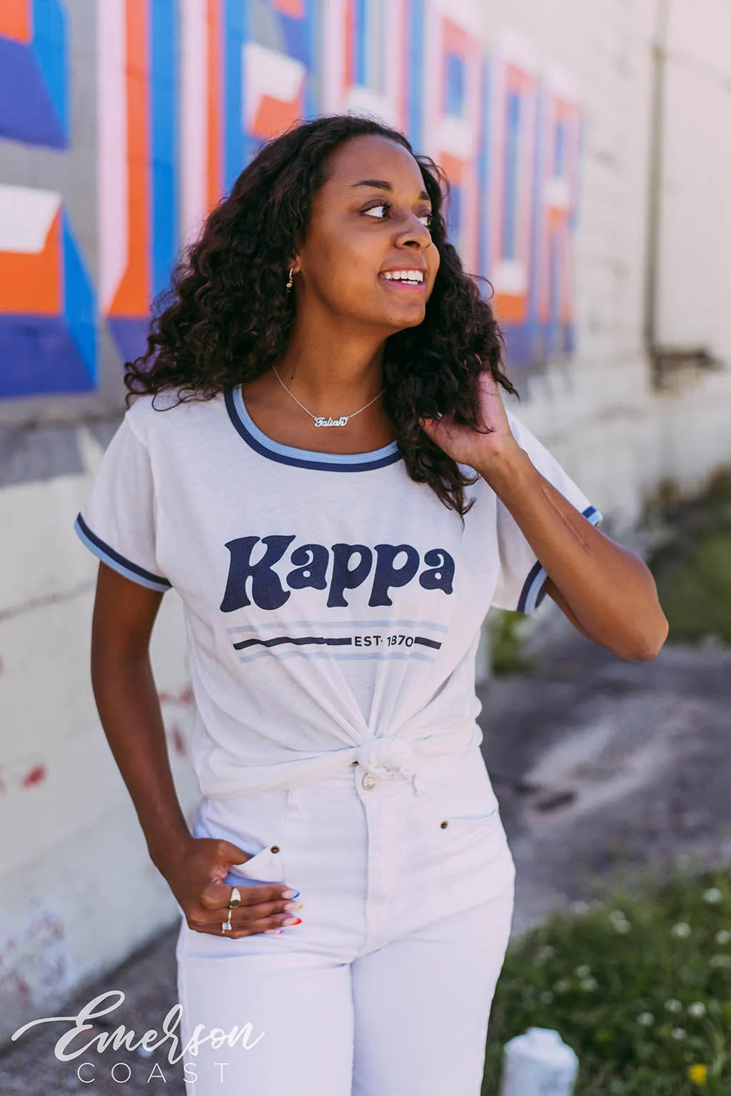 Kappa Retro PR Ringer Tshirt