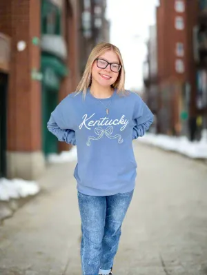 Kentucky Bow Soft Unisex ComfortWash Sweatshirt