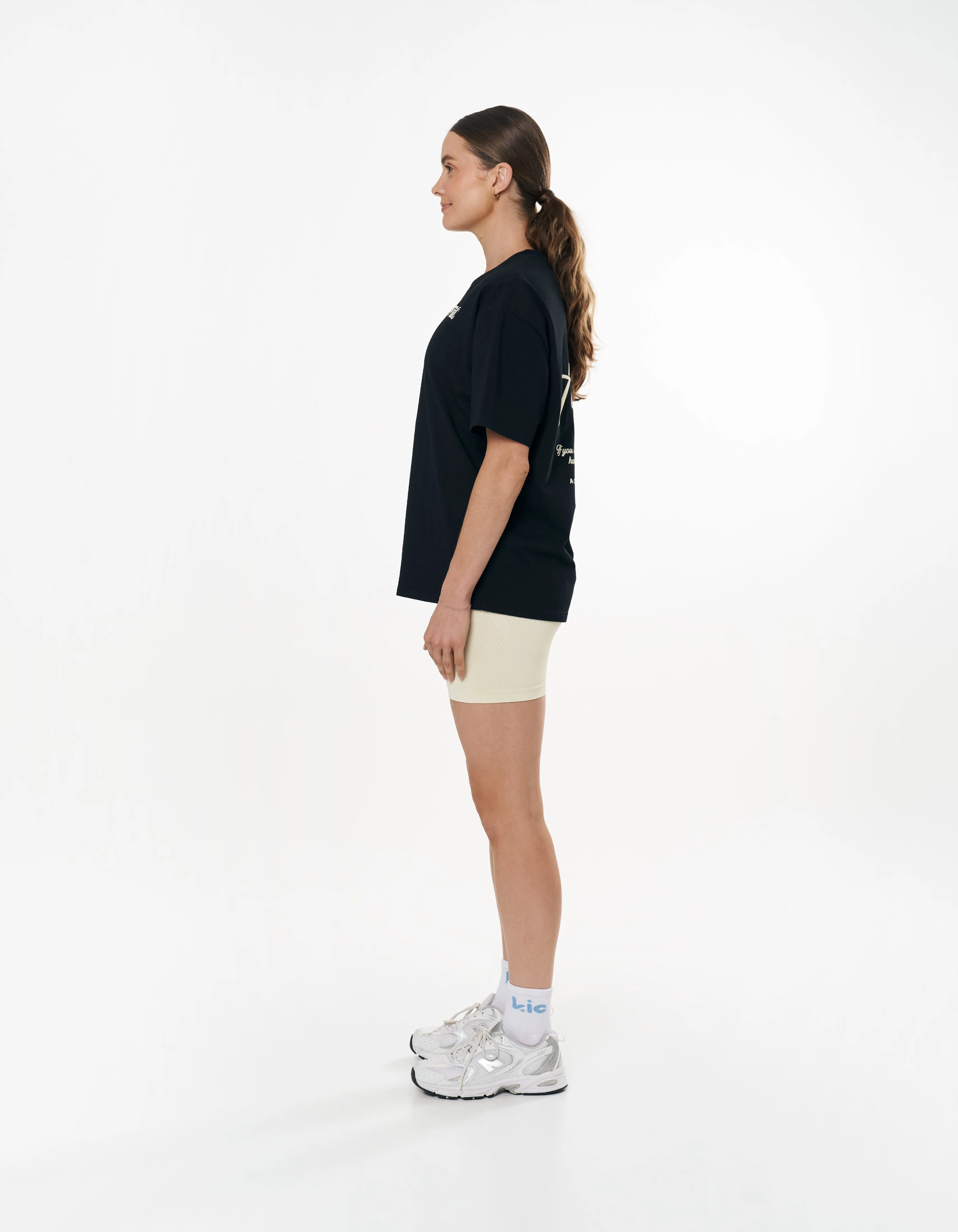 Kic I Will Tee - Black