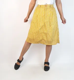 Kindling yellow print high waisted skirt size 6, fits 6 and 8
