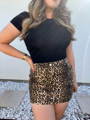 Leopard - Mini Skirt