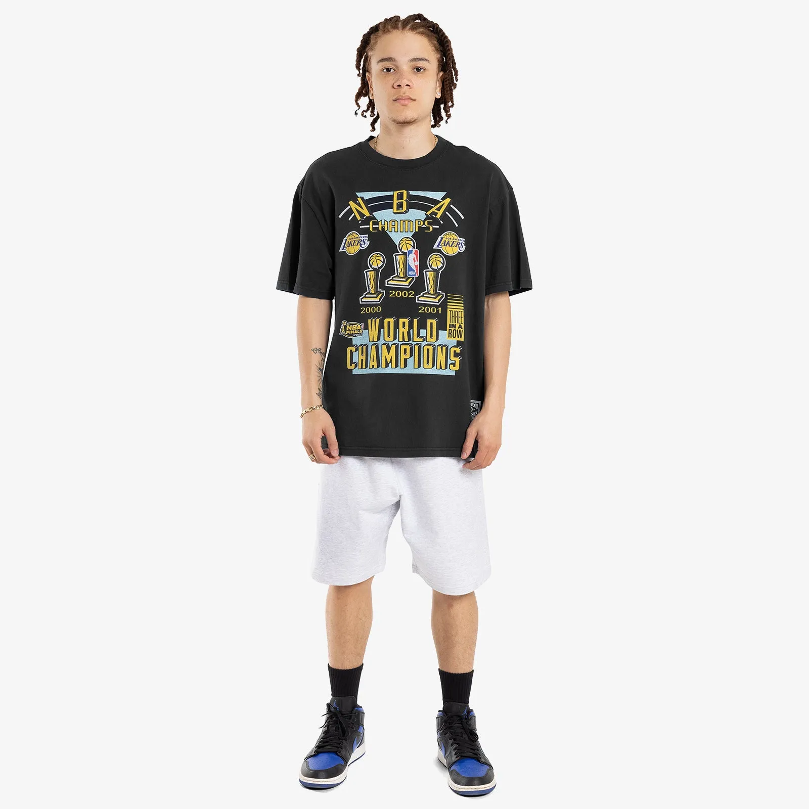 Los Angeles Lakers World Champion Tee - Faded Black