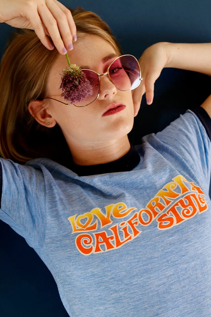 Love California Style Ringer Tee