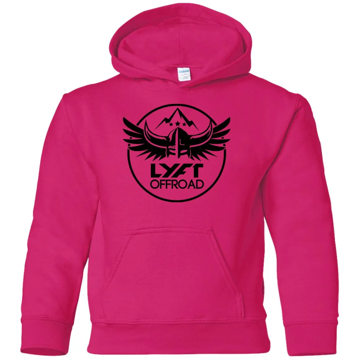 Lyft Off Road G185B Gildan Youth Pullover Hoodie