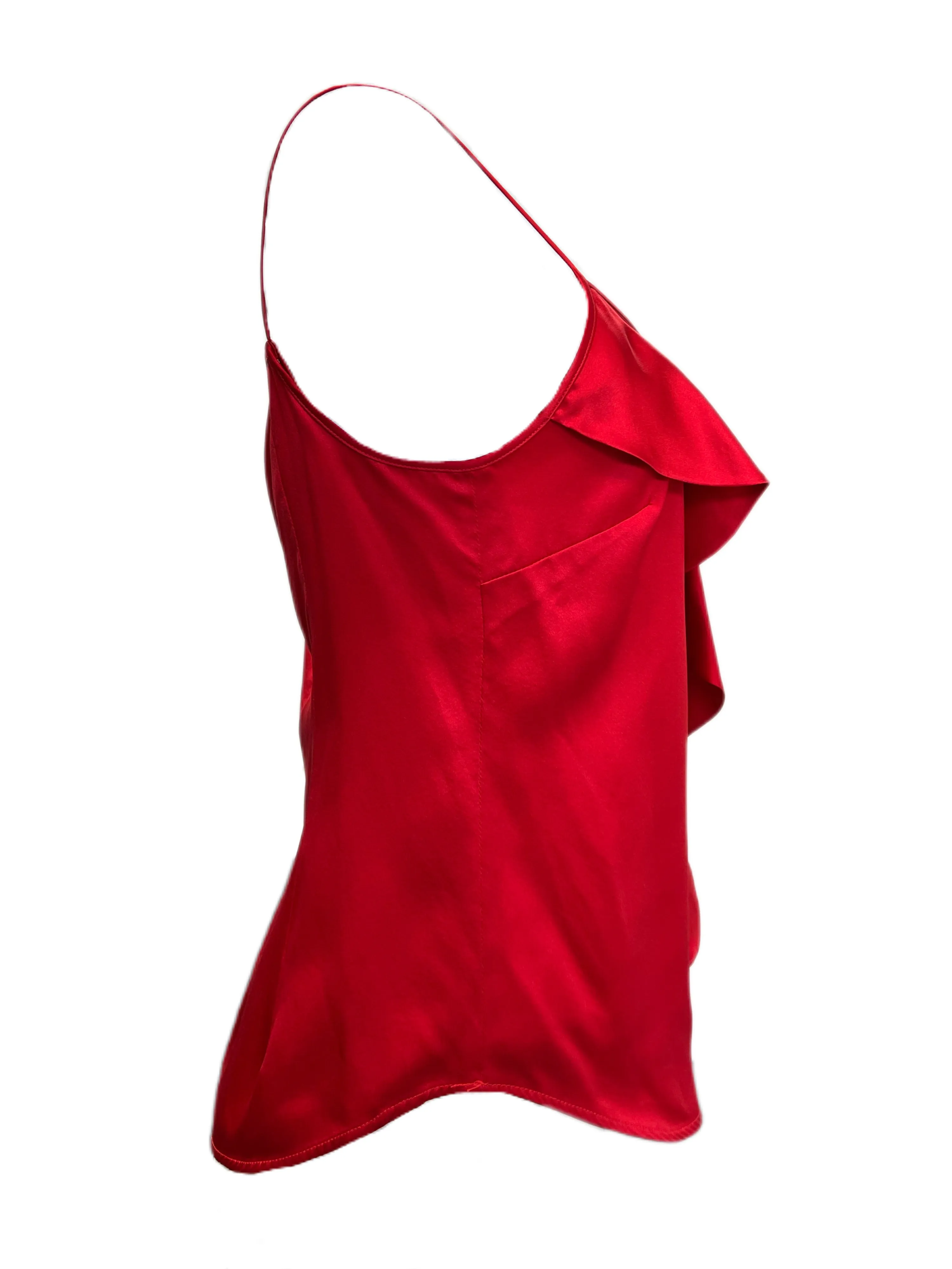 Max Mara Women's Rosso Lacca Edile Zipper Closure Tank Top Size 8 NWT