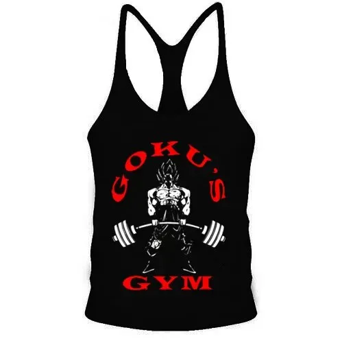 Men Tank Tops Vegeta Print Men  Tank Top Fitness Sleeveless Tank Tops Shirt Bodybuilding Workout Men Vest Tops