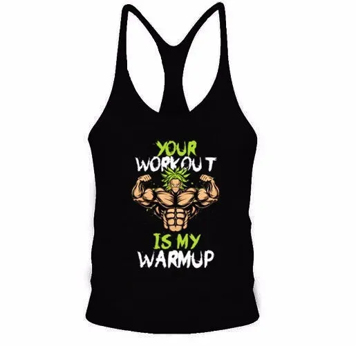 Men Tank Tops Vegeta Print Men  Tank Top Fitness Sleeveless Tank Tops Shirt Bodybuilding Workout Men Vest Tops