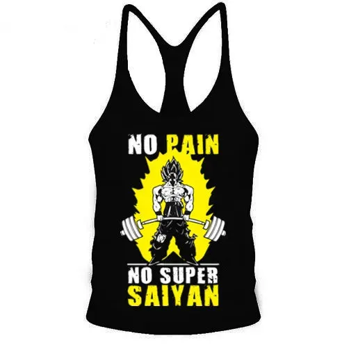 Men Tank Tops Vegeta Print Men  Tank Top Fitness Sleeveless Tank Tops Shirt Bodybuilding Workout Men Vest Tops