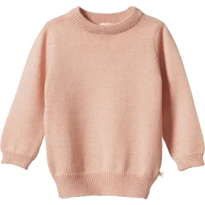 Merino Knit Pullover - Rose Dust