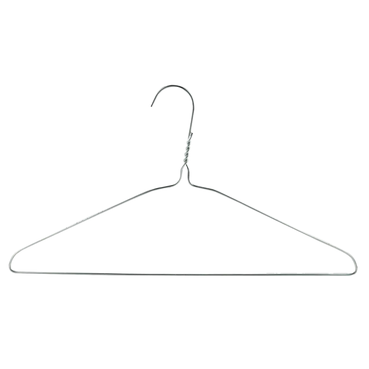 Metal Wire Coat Hangers, Slimline & Space-Saving With Trouser Bar