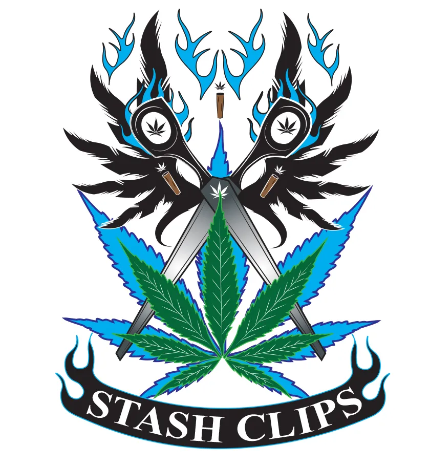 MH 7- 'Stash Clips Blue Leaf' Men's hoodie