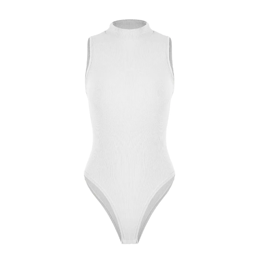 Mock Neck Sleeveless Bodysuit