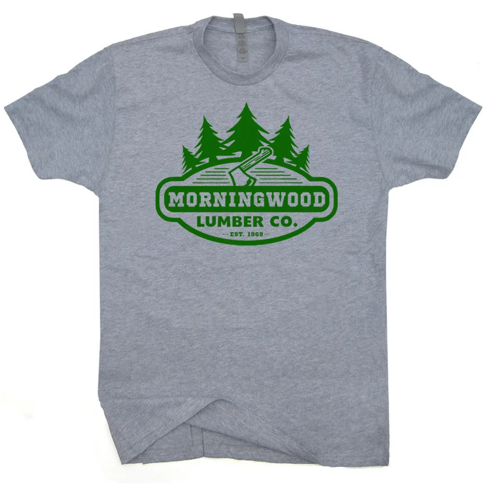 Morning Wood T Shirt Offensive T Shirt Saying Morningwood Lumber Company Tee
