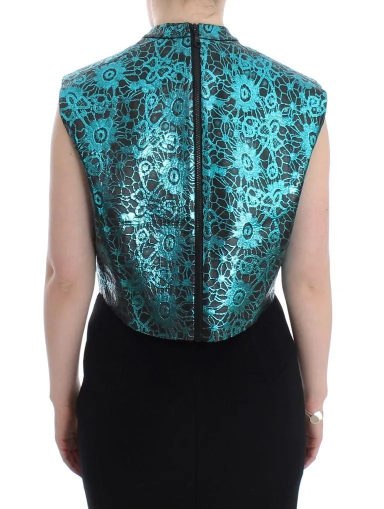 Multicolor Floral Crop Top Blouse