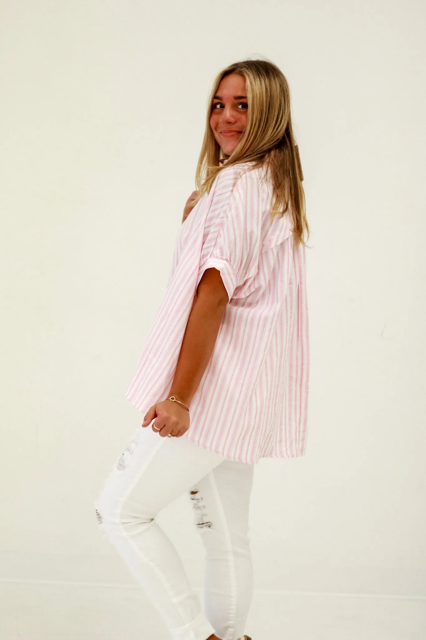Must Be Fate Striped Blouse