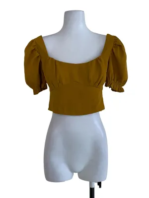 Mustard Plain Blouse
