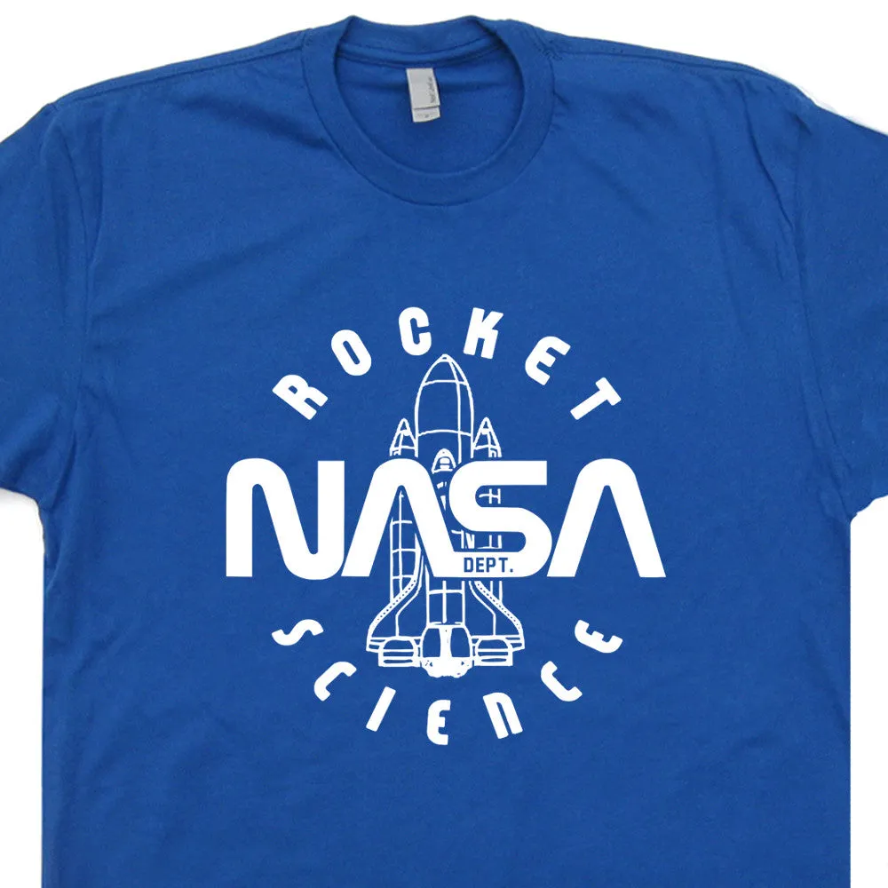 Nasa Vintage T Shirt Rocket Science Tee Shirt Cool Geek T Shirts Nasa Logo Shirt