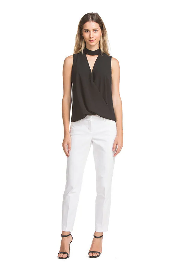Nicole Sleeveless Wide Tab Sig | Black