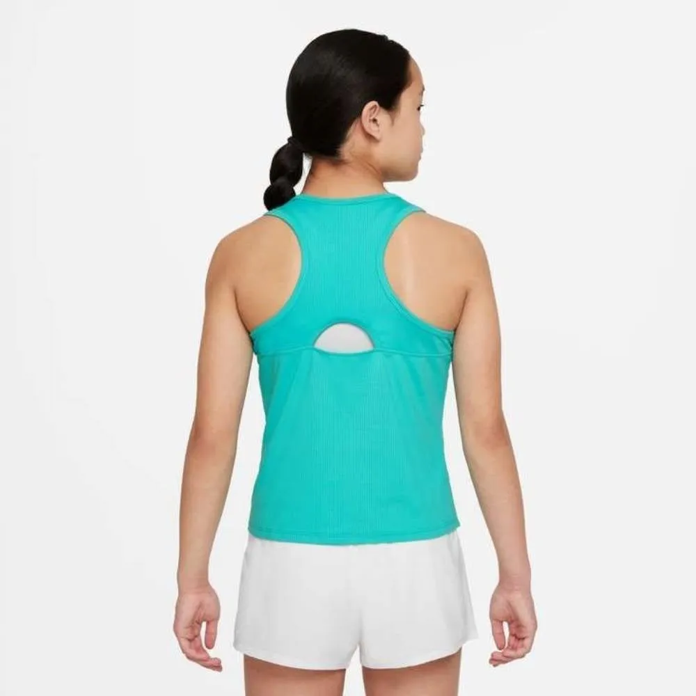 Nike Girls' Dri-FIT Victory Tank (Washed Teal/White)