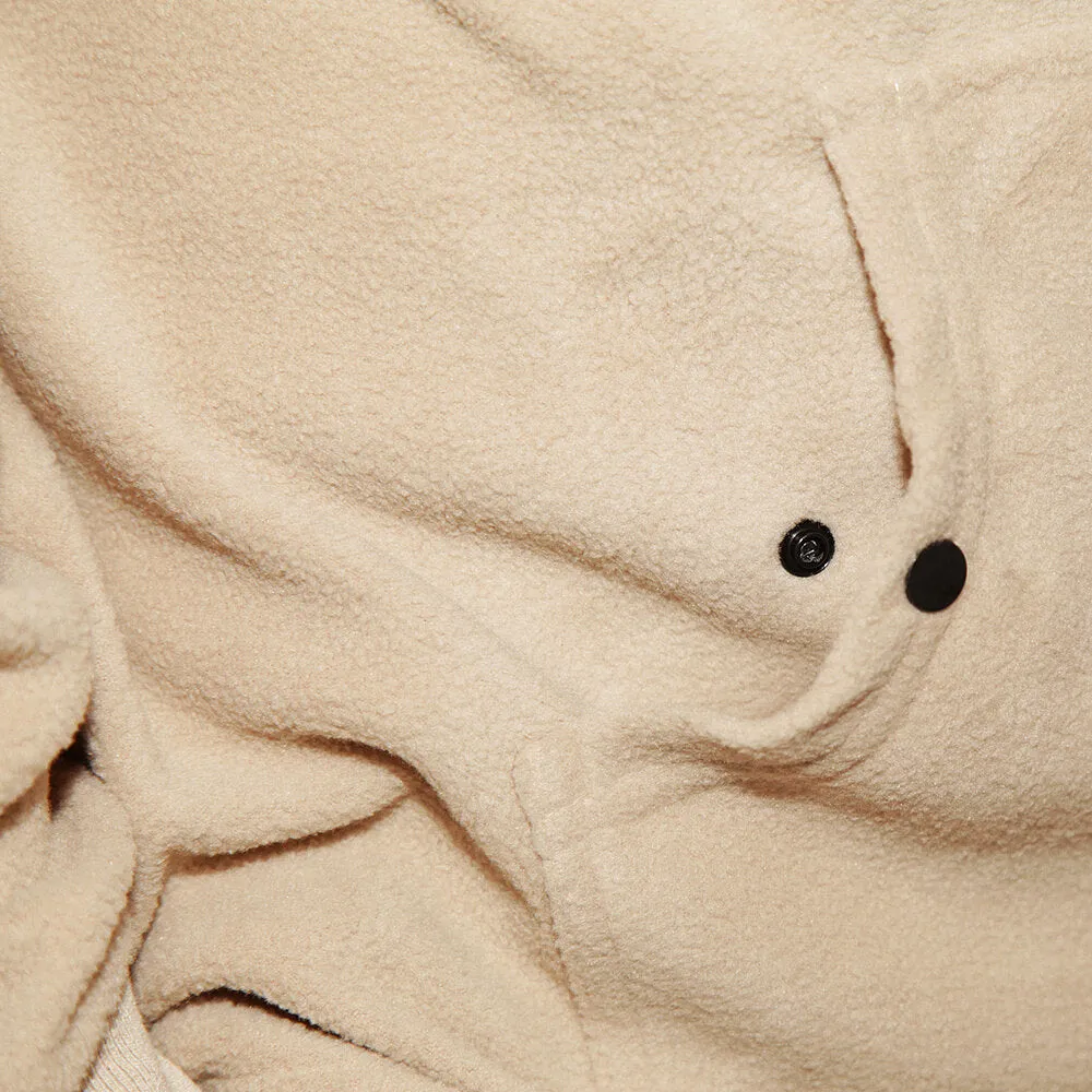North N Logo Fleece Hoodie - Sand/Black