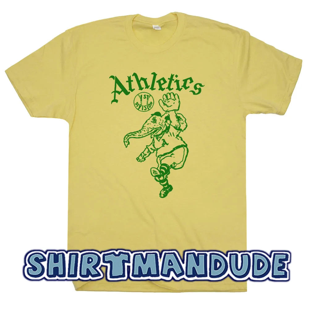 Oakland A's T Shirt Vintage Athletics Elephant Logo Graphic Tee