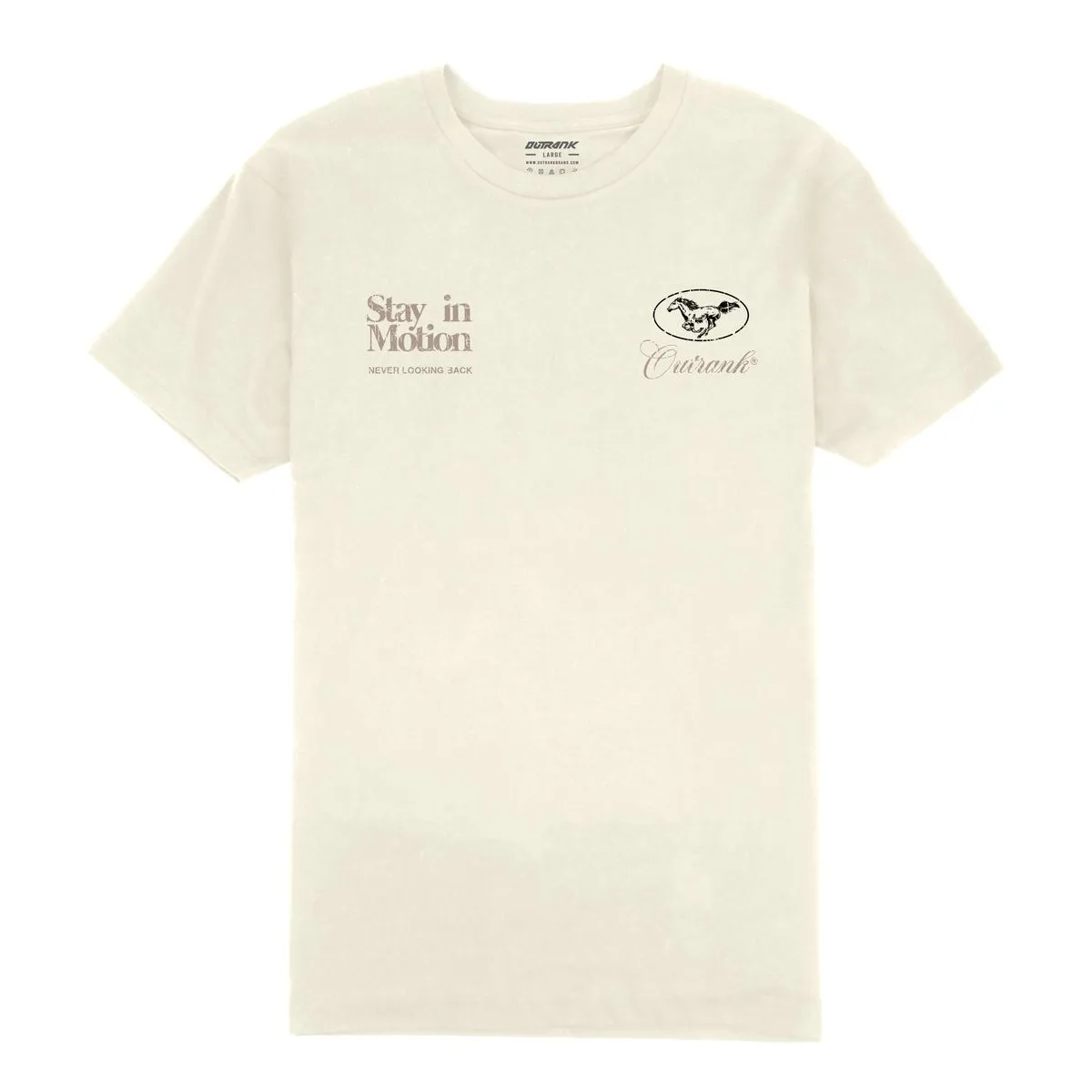 Outrnk Stay in Motion Tee (Vintage White)