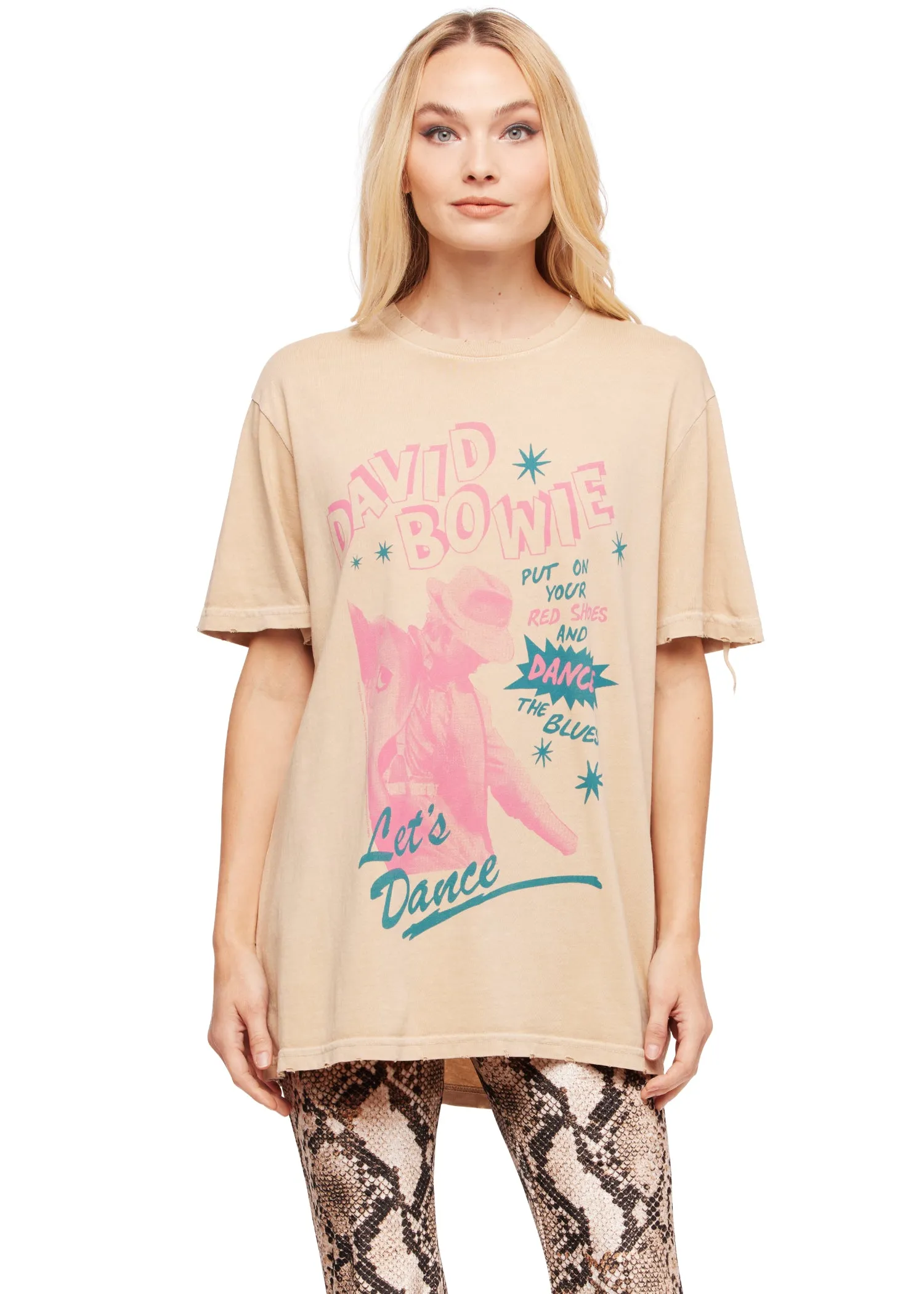 Oversized David Bowie Band Shirt by Junk Food