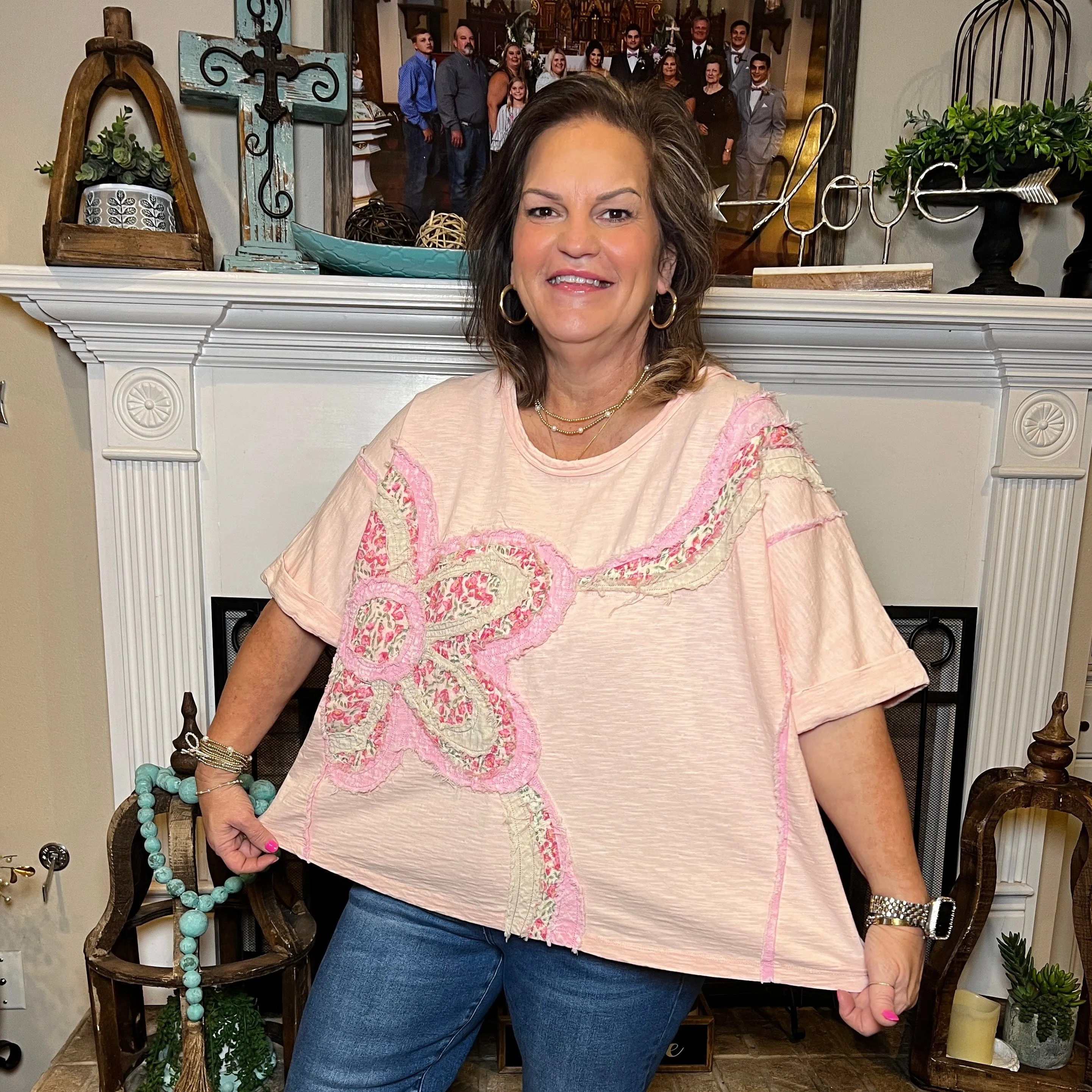Oversized Spring Blossom Top